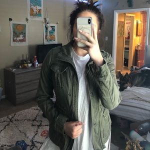 Military green jacket
